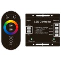 Kontroler i dalj. za LED traku 12-24V 216W RGB 6 tastera