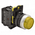 Svetleci istaknuti taster zuto1×NO. 5A/230V AC-15. IP65. LED