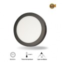 LED panel N/Z 18W 6500K crna okrugla