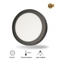 LED panel N/Z 24W 6500K crna okrugla