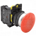 Gljivasti taster crveno1×NC. 5A/230V AC-15. 40mm. IP65