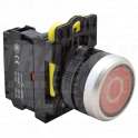 Taster crveno sa oznakom belom 01×NC. 5A/230V AC-15. IP65