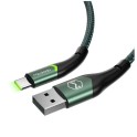 MCDODO CA-7961 Kabl USB-A na TIP-C, DUŽINA 1m, LED SVETLO, ZELENA BOJA