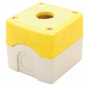 Sastavljeno kuc. za tasteri zuto 1d=22.5. IP65. 2×PG-13.5