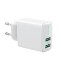 Adapter zidni punjac 2xUSB 12W bela 5V/1-2.4A