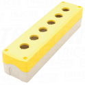 Sastavljeno kuc. za tasteri zuto 6d=22.5. IP65. 2×PG-13.5