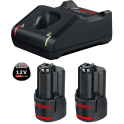 Bosch 2 x akumulator GBA 12V 2,0 Ah + punjač GAL 12V-40, starter set