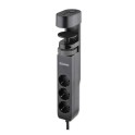 Uticnica sa 3 uticnice za radni sto 16A 250V USB A+C