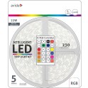 LED traka blister 12V 7.2W/m 5050 30LED IC RGB IP65 5m+pam