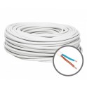 (T2) H03VV-F (PP/L 2x0.75) beli licnasti kabel