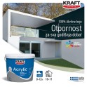 KRAFT ACRYLIC WHITE BASE-1  9,75L