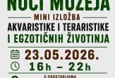 Noć muzeja - mini izložba akvaristike, teraristike i egzotičnih životinja