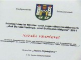 Priznanje vaspitačici Nataši Vrapčević