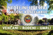 Nedeljni izveštaj Matične kancelarije (20 - 27. februar)