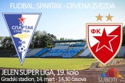 Fudbaleri Spartaka u subotu dočekuju Crvenu zvezdu, karte od petka