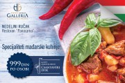 Mađarski specijaliteti na nedeljnom ručku u restoranu "Panorama"