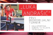 Prvi Memorijal "Luka Andrašić" u subotu u Stonoteniskom centru
