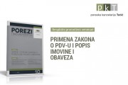 Besplatan seminar o primeni novih propisa o PDV-u