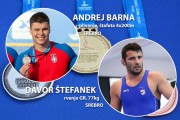 Barna srebrn na 4x200 štafeta, Štefanek poražen u finalu do 77kg