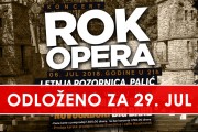 Večerašnji koncert "Rok opere" na Letnjoj pozornici odložen za 29. jul