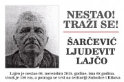 Nestao Šarčević Ljudevit Lajčo - potraga za nestalim licem na teritoriji Subotice i Bikova