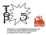 Stipendisti konkursa "TOP 5" koji je organizovala fondacija "Danilo Kiš"