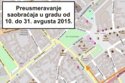 Od ponedeljka zatvoreno nekoliko glavnih ulica u centru grada