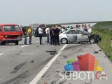 Saobraćajna nesreća na autoputu kod Bačke Topole