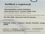 HACCP i ISO 9001 u Gerontološkom centru