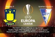 Fudbal: Spartak večeras protiv Brondbija u Beogradu