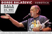 Koncert Đorđa Balaševićeva 22. decembra u Hali sportova