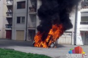 Izgoreo automobil na Radijalcu