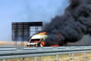 Izgoreo kombi na auto-putu, nema povređenih