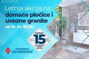 Letnja akcija na najtraženije domaće pločice i uvozne granite u "Keramici Jovanović"