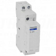 Inst. kontaktor 230V AC 50Hz 1 Mod 2×NO AC1/AC7a 25A