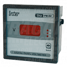 Dig. V-metar za trnofazni naizm. napon dir.72×72mm. 500V AC