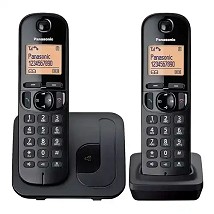 PANASONIC BEŽIČNI TELEFON KX-TGC212FXB DUO CRNI