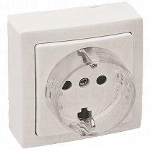 Prikljucnica na zid zidni prekidac1×16A/250VAC. IP20 SCHU