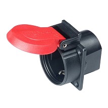 Uticnica 16A 250V crvena ugrad na IP44