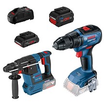 Bosch GBH 18V-26 + GSR 18V-50; 1x8,0Ah + 1x4,0 Ah ProCORE 18V, set aku. alata