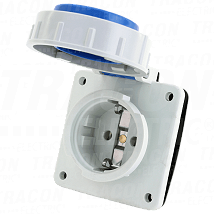 Okrugla ugradna prikljucnica sa bocnim zast.m kontaktom16A.