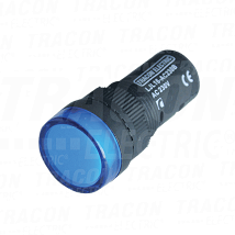Sig. lampa sa LED diodom plava12V AC/DC. d=16mm