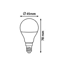 LED SIJALICA E14 G45 6W NW RABALUX 1685
