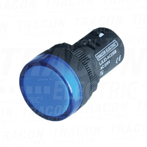 Sig. lampa sa LED diodom plava24V AC/DC. d=22mm