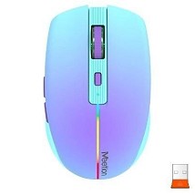 MEETION BTM002 BEŽIČNI BT PUNJIVI Miš, LJUBIČASTI