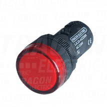 Sig. lampa sa LED diodom crvena230V AC/DC d=22mm