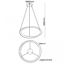 LED VISILICA LUSTER 55W VESTA 588 MESING BBLINK