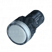 Sig. lampa sa LED diodom bela24V AC/DC. d=22mm