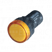Sig. lampa sa LED diodom zuta24V AC/DC. d=22mm