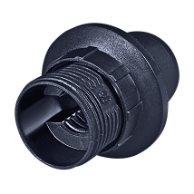 Grlo E14 luster bezvijcano zanavoj M10x1 crno